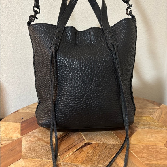 REBECCA MINKOFF 🖤 Leather Mini Tote Crossbody Bag - Picture 3 of 8